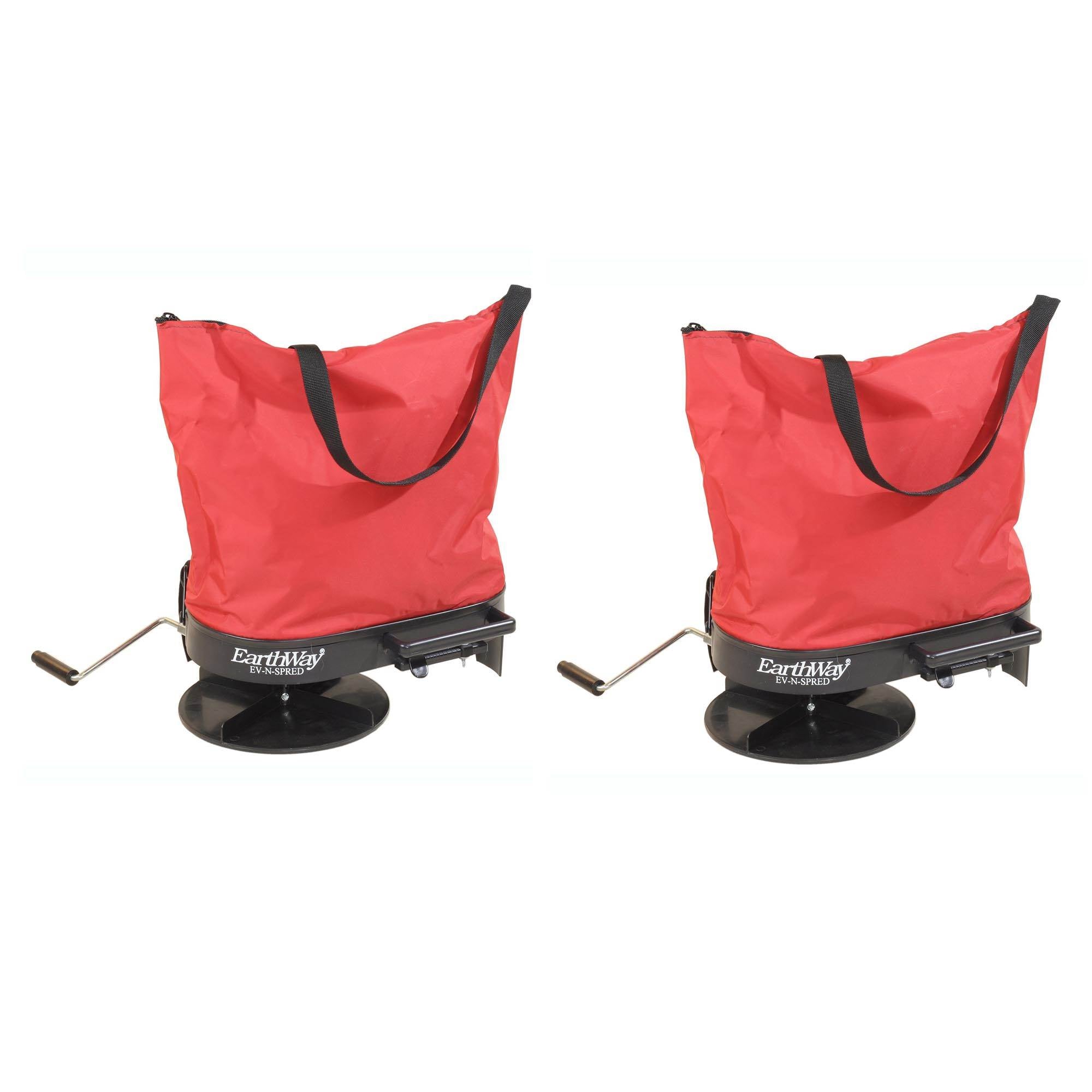 Earthway 2750 Hand Crank Garden Seeder Adaptable Fertilizer Spreader (2 Pack)
