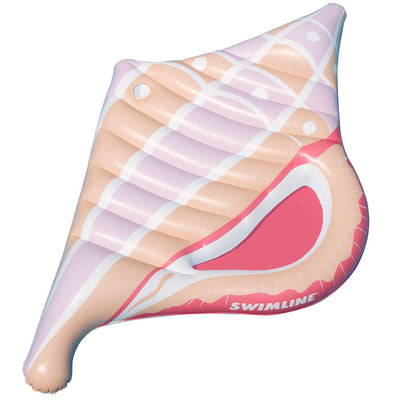 Swimline Inflatable Conch Floating Lounger Raft Mat for Swimming Pool (2 Pack)