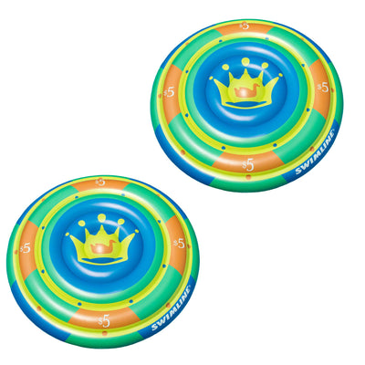 Swimline 60" Highroller Island Inflatable 2 Rider Swimming Pool Float (2 Pack)