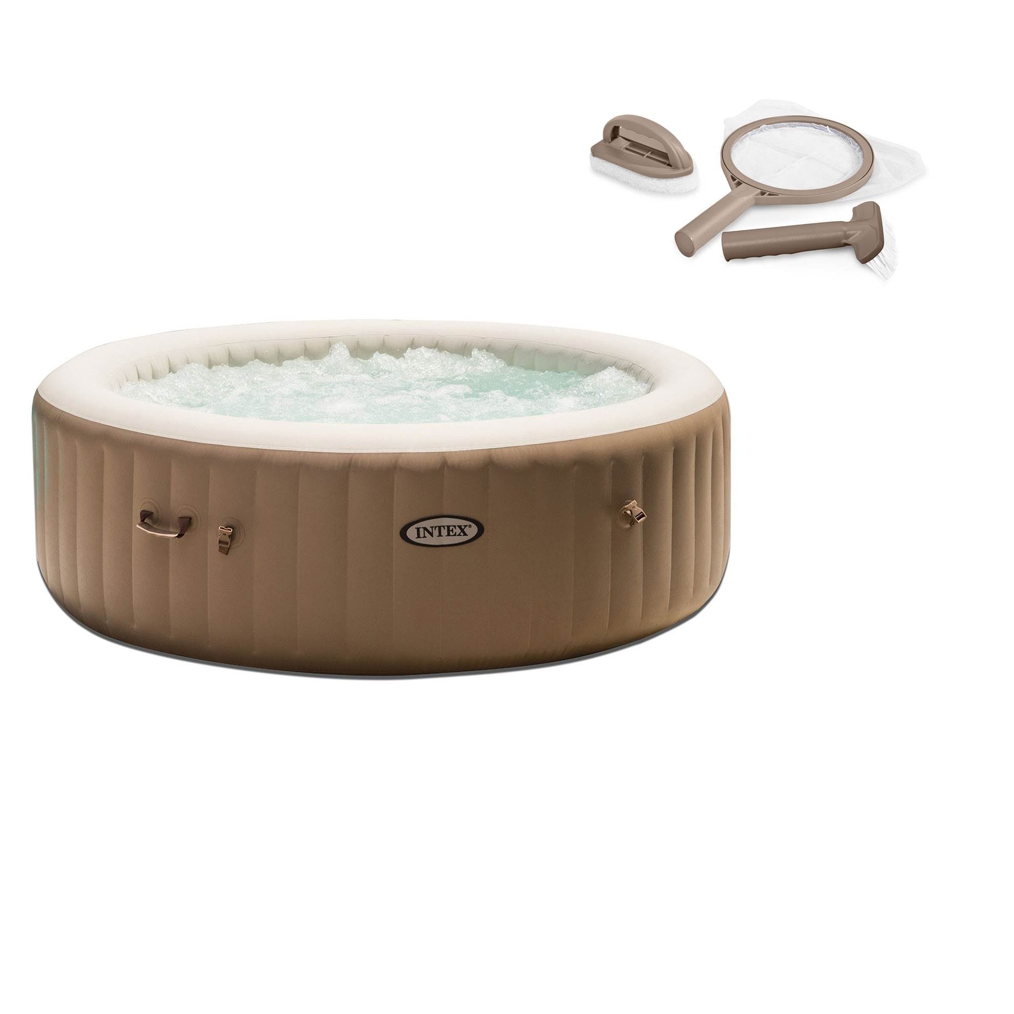 Intex Inflatable Pure Spa 6-Person Portable Heated Jet Hot Tub & Maintenance Kit