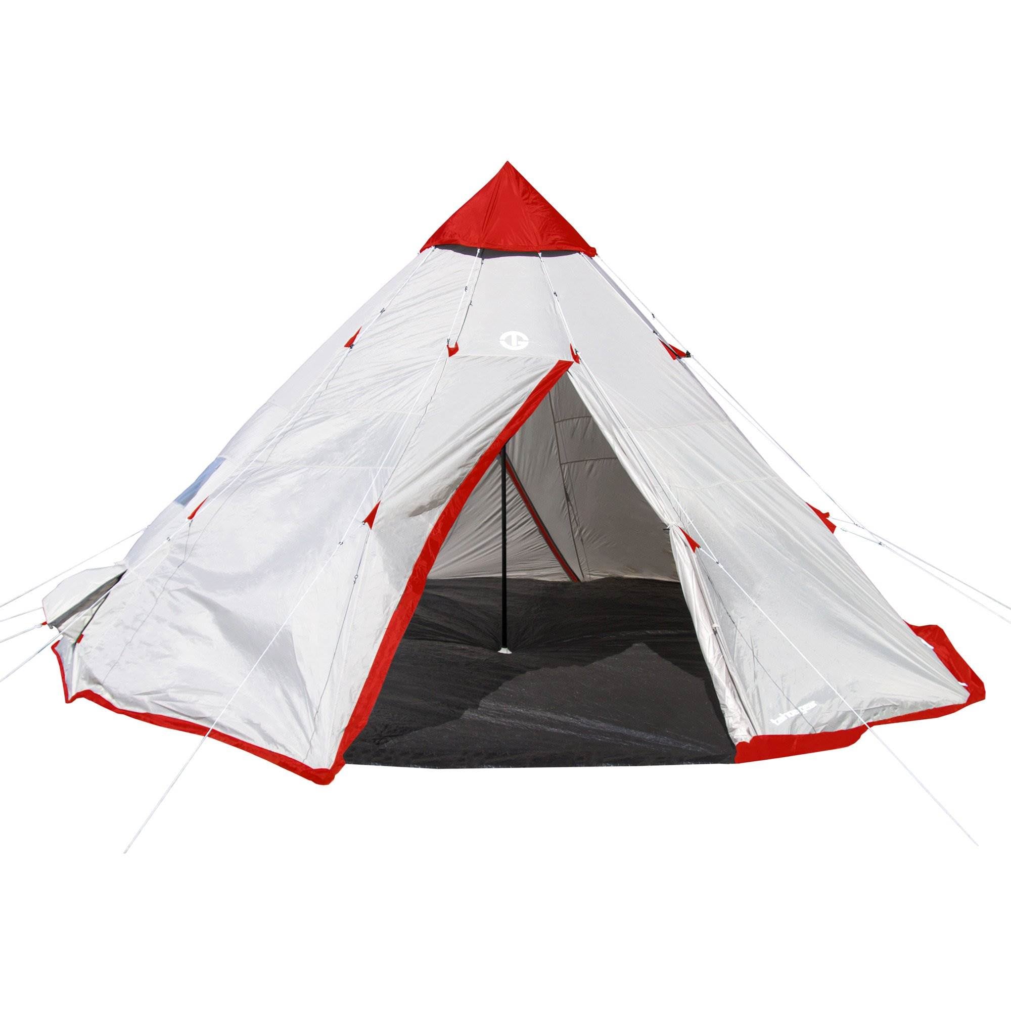 Tahoe Gear Blackhorn 4 Camping 10 Foot 4 Person Sleeper Cone Style Tent (2 Pack)
