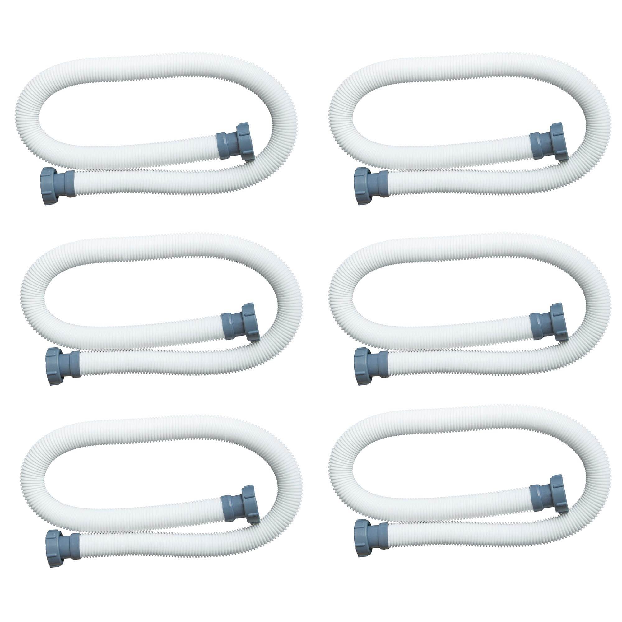 Intex 1.5 Inch Diameter Water Accessory Pool Pump Replacement Hose (6 Pack) - VMInnovations