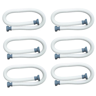 Intex 1.5 Inch Diameter Water Accessory Pool Pump Replacement Hose (6 Pack) - VMInnovations