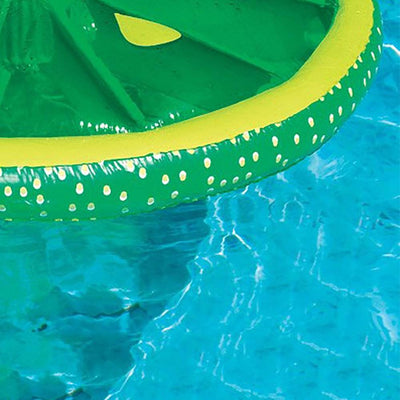 Swimline 60-Inch Inflatable Heavy-Duty Swimming Pool Lime Slice Float (6 Pack)
