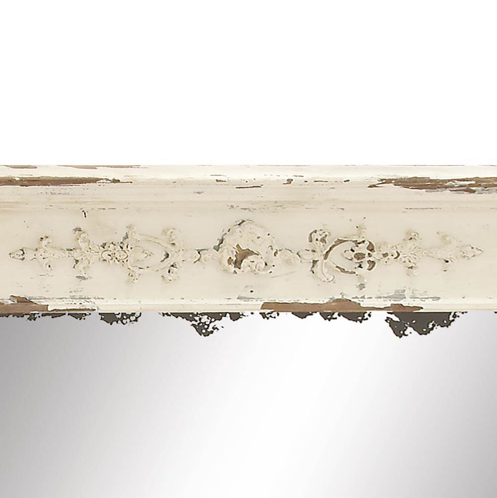 Deco 79 Farmhouse Rustic 59 x 36 Inch Wall Mirror Home Decor, Cream (2 Pack)