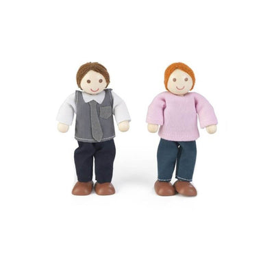 KidKraft Doll Family Complete Kid Fun Pretend Play Set for Dollhouses (8 Pack)