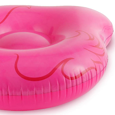 Summer Waves Jumbo Inflatable Pink Flamingo Ride-On Swimming Pool Raft (2 Pack)