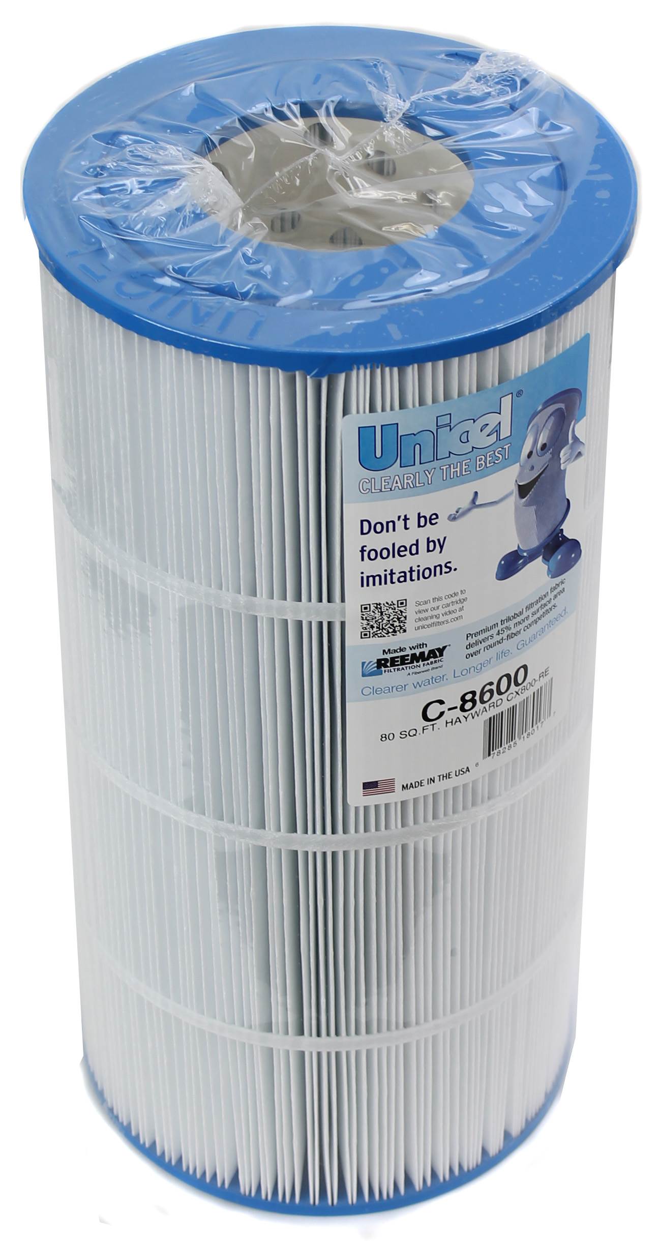 Unicel C-8600 Replacement 75 Sq Ft Pool Spa Filter Cartridge, 153 Pleats, 6 Pack