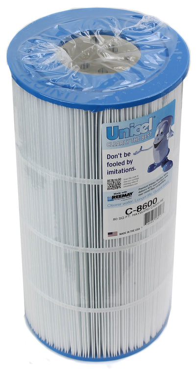 Unicel C-8600 Replacement 75 Sq Ft Pool Spa Filter Cartridge, 153 Pleats, 6 Pack