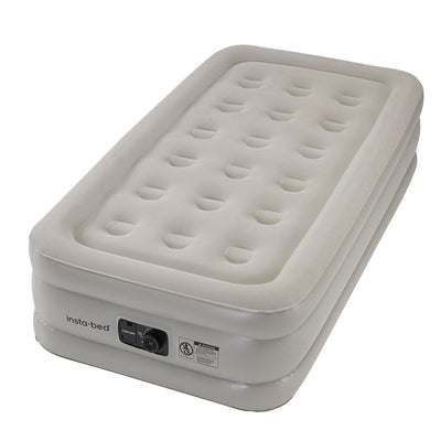 Insta-Bed 18 Inch Twin Inflatable Airbed Mattress with Internal AC Pump (2 Pack)