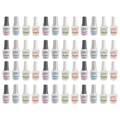 Gelish Fantastic 4 Essentials Collection Soak Off Gel Nail Polish Kit (12 Pack)