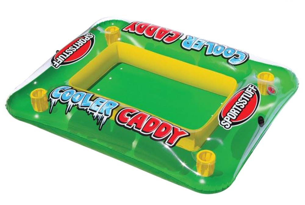 Airhead SPORTSSTUFF  Inflatable Pool Lake Float Beverage Cooler Caddy (6 Pack)