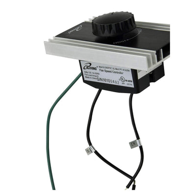 iLIVING Solid State Adjustable Fan Speed Controller & Steel Shutter Exhaust Fan