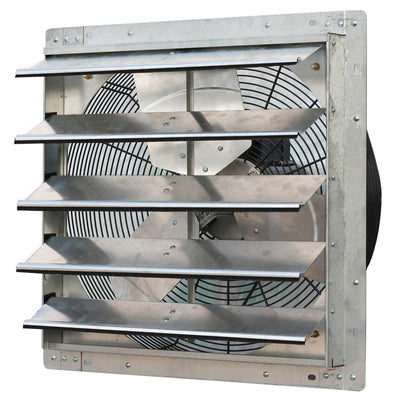 iLIVING Solid State Adjustable Fan Speed Controller & Steel Shutter Exhaust Fan