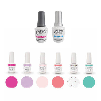 Gelish Mini Royal Temptations Soak-Off Gel Nail Polish Set & Base and Top Sealer