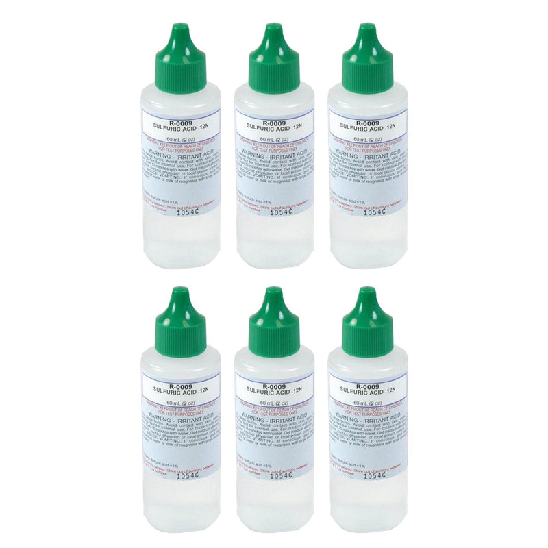 Taylor Swimming Pool Spa Water Test Kit 2Oz Refill Bottle (6 Pack)