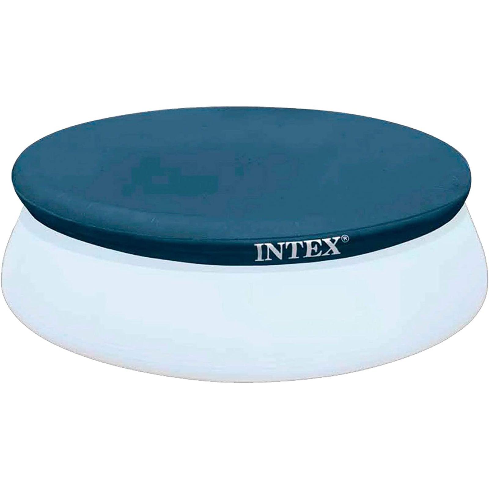 Intex 8' Round Cover for Above Ground Pools with 7" Floating Chlorine Dispenser - VMInnovations