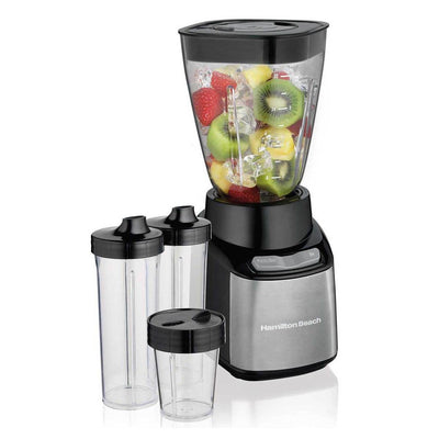Hamilton Beach Stay or Go 32 Ounce Smoothie Blender with To Go Cups (2 Pack)