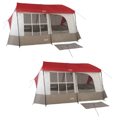 Wenzel Kodiak 12' x 14' 9 Person Family Cabin Camping Tent w/ divider (2 Pack)
