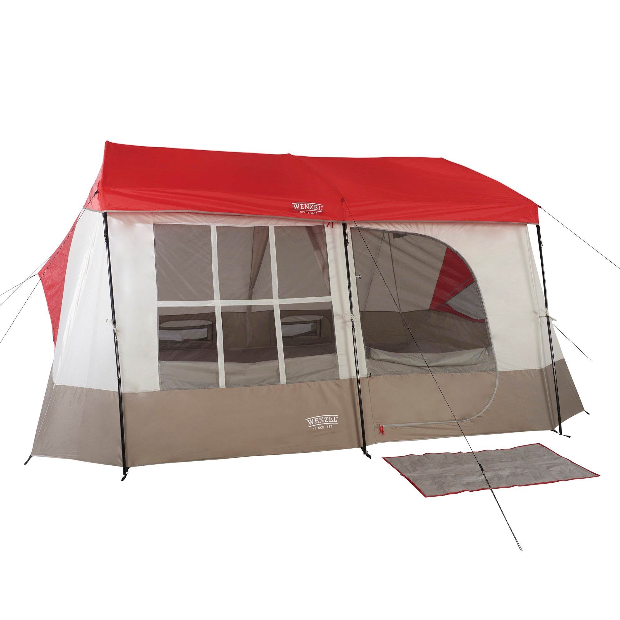 Wenzel Kodiak 12' x 14' 9 Person Family Cabin Camping Tent w/ divider (2 Pack)