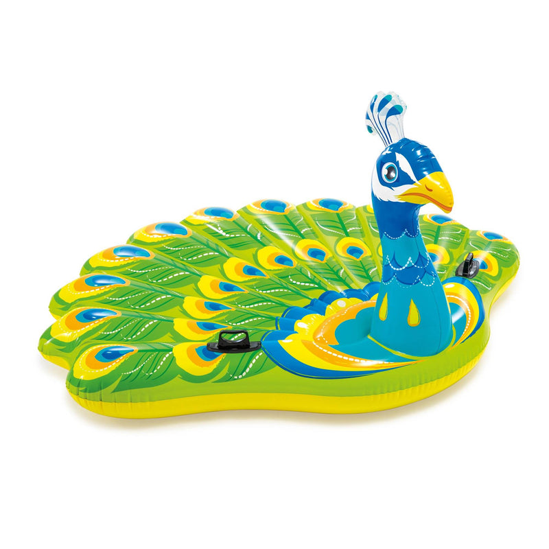 Intex Giant Inflatable Peacock Island Ride On Swimming Pool Float Raft (4 Pack)