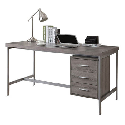 Monarch Specialties 60" Contemporary Office Computer Desk, Dark Taupe (2 Pack)