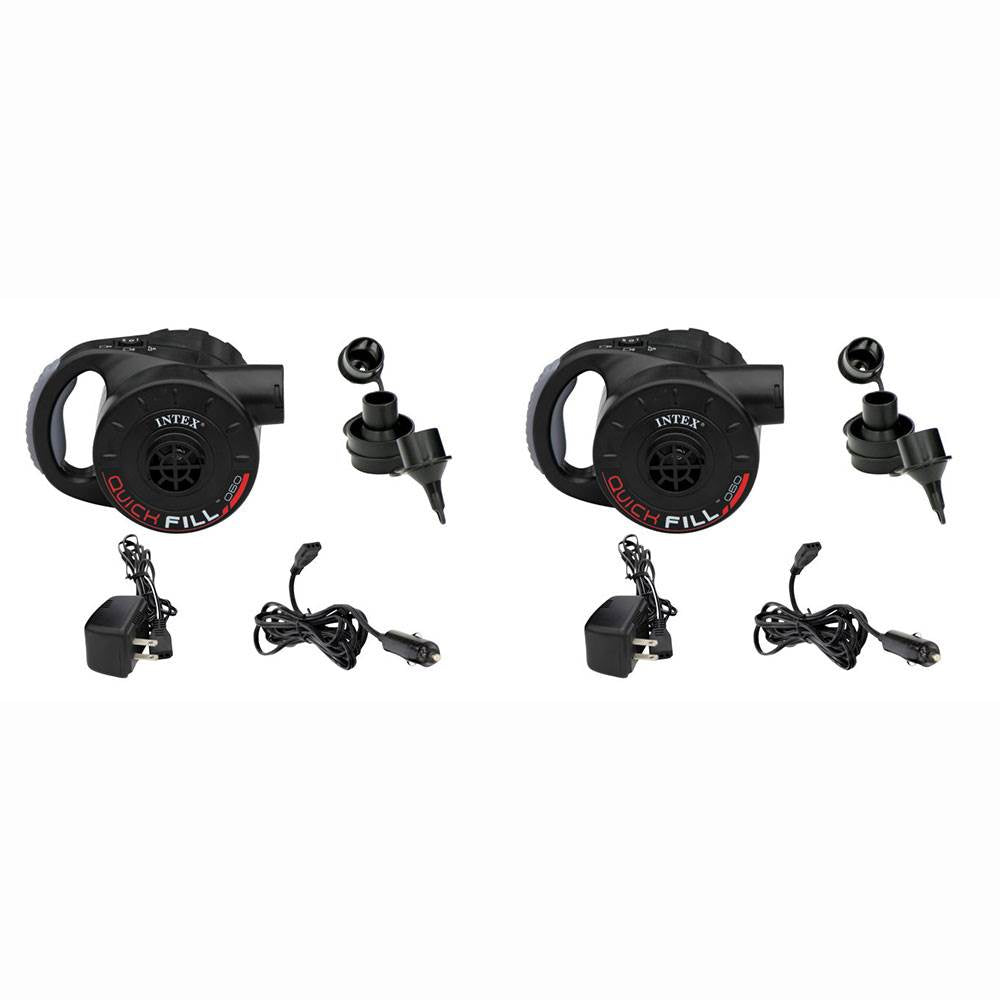 Intex 120V Quick Fill AC, Rechargeable Battery & DC Power Air Pump  (2 Pack)