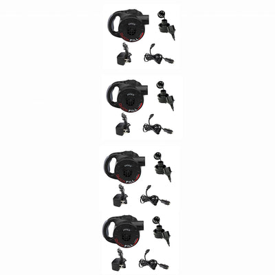 Intex 120V Quick-Fill AC, Rechargeable Battery & DC Power Air Pump (4 Pack)
