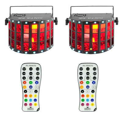 Chauvet DJ Kinta FX Multi Effect Stage Light (2 Pack) & Remote Control (2 Pack)