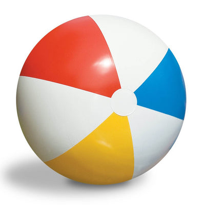 Swimline Inflatable 36" Classic Rainbow Beach Ball For Pool/Lake (6 Pack) - VMInnovations