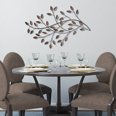Stratton Home Decor Blowing Leaves Contemporary Decorative Wall Art Set (2 Pack) - VMInnovations