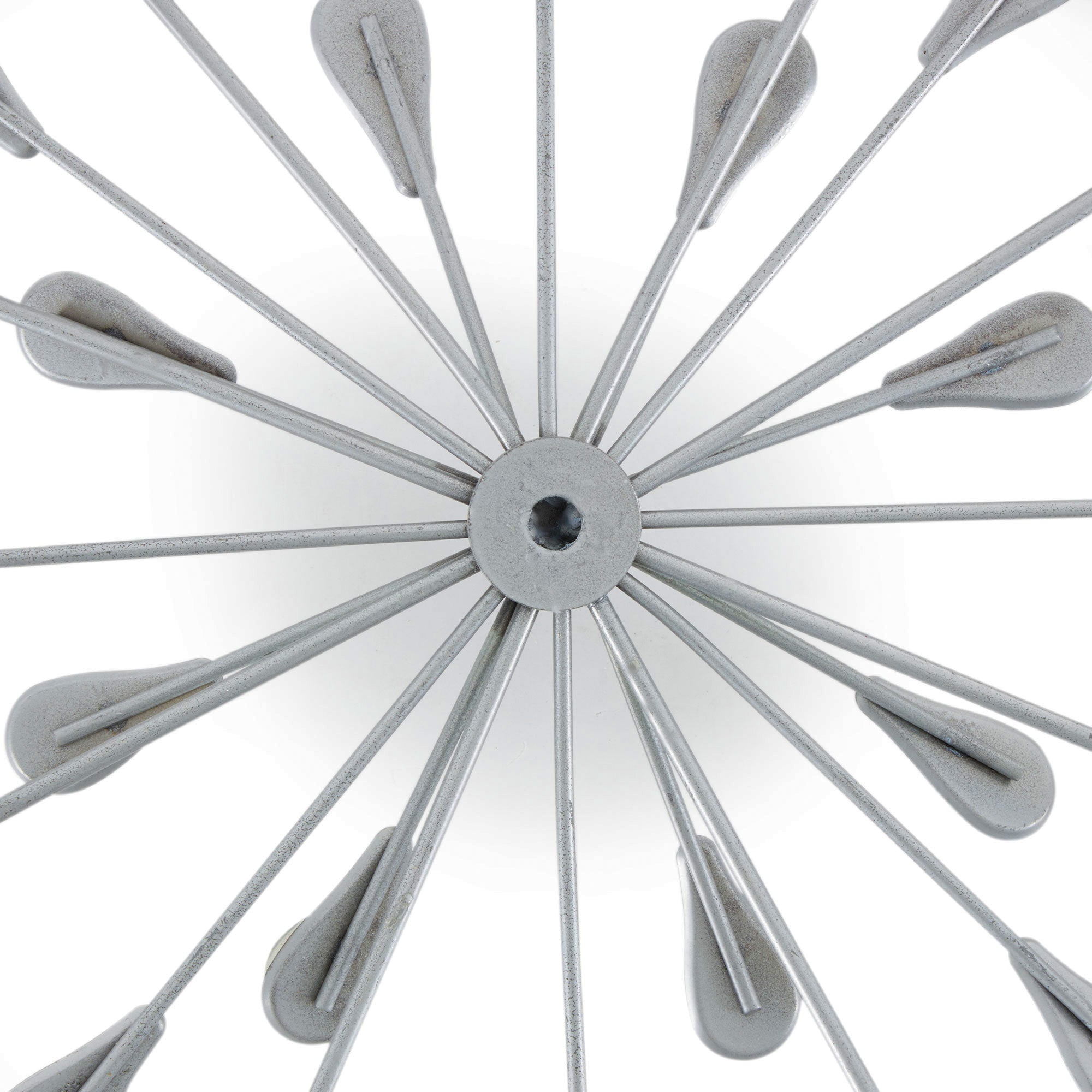 Stratton Home Decor 3 Acrylic Burst Wall Art Set, Silver (Open Box)