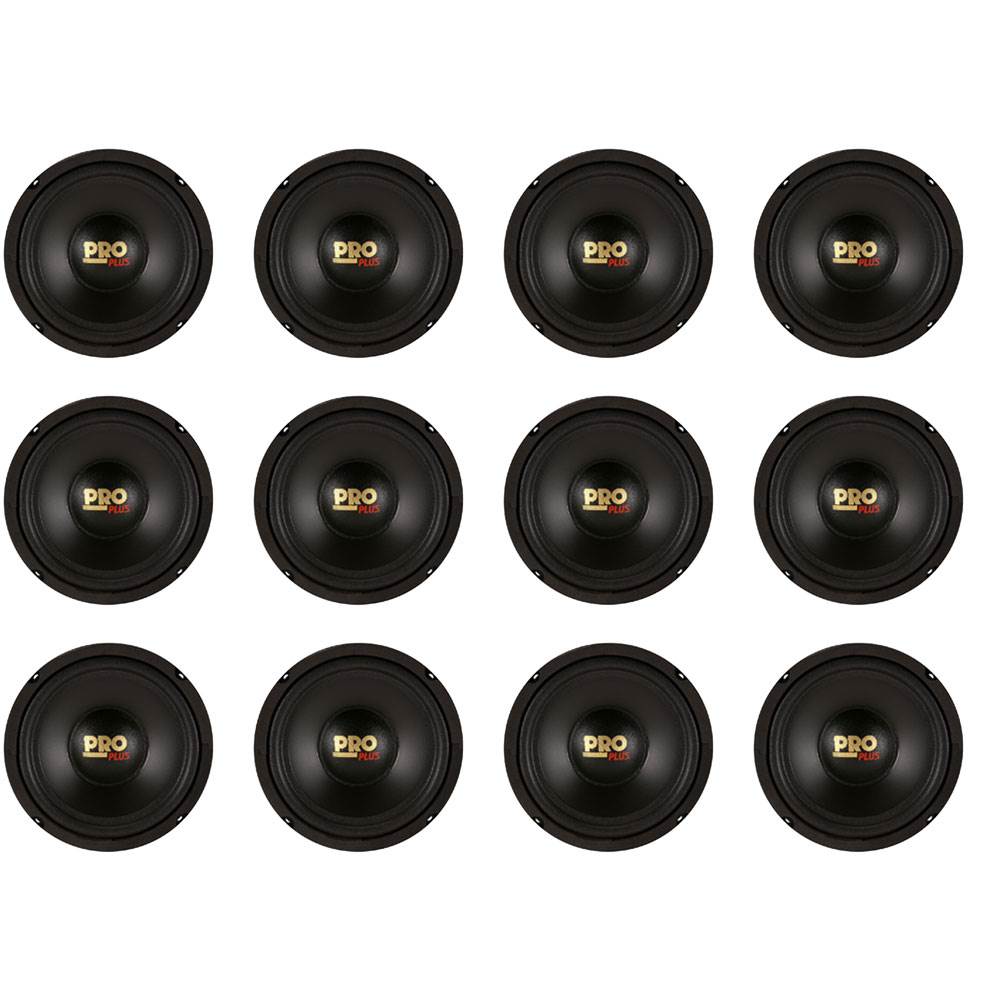 Pyramid W64 6.5" 200 Watt Car Audio Midrange Mid Bass Woofer Speaker (12 Pack)