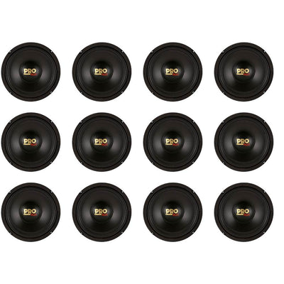 Pyramid W64 6.5" 200 Watt Car Audio Midrange Mid Bass Woofer Speaker (12 Pack)