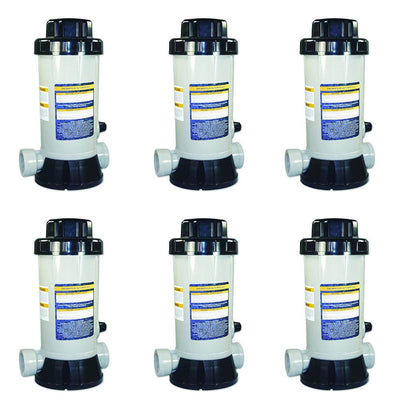 HydroTools In-Line Above Ground Swimming Pool Automatic Chlorine Feeder (6 Pack) - VMInnovations
