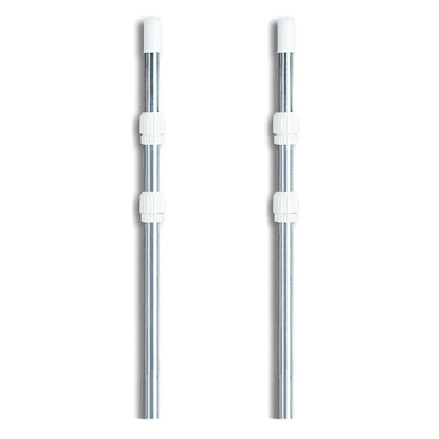 Swimline 8350M 3 Piece Mill Finish Universal Telescopic Pole 4'-12' (2 Pack)