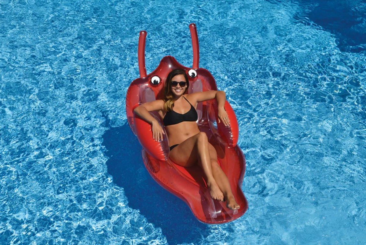 Swimline Swimming Pool Rideable Giant Inflatable Lobster Float Lounger (6 Pack)