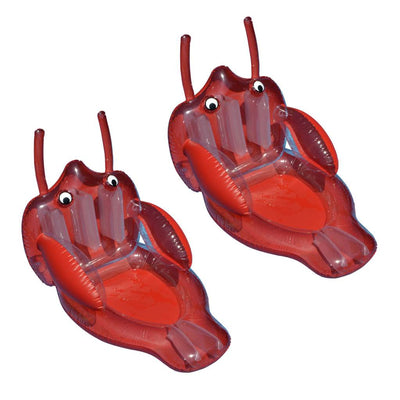 Swimline Swimming Pool Rideable Giant Inflatable Lobster Float Lounger (2 Pack) - VMInnovations