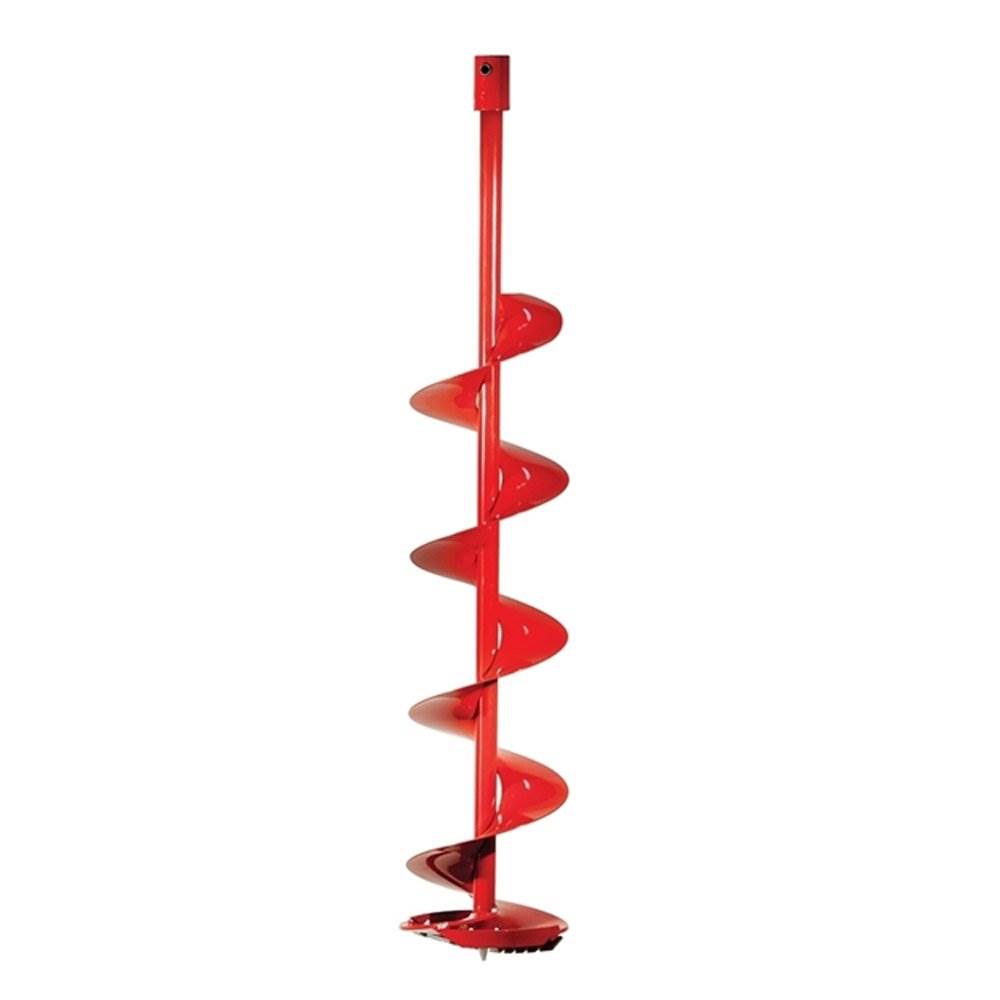 Eskimo Ice Fishing 8 Inch Quantum Steel Blade Ice Auger Bit , Red (Used) - VMInnovations