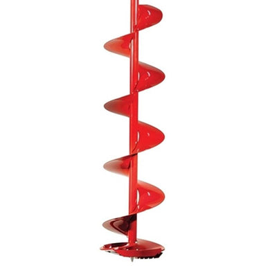 Eskimo Ice Fishing 8 Inch Quantum Steel Blade Ice Auger Bit , Red (Used) - VMInnovations