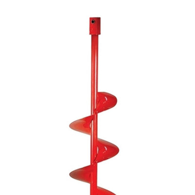 Eskimo Ice Fishing 8 Inch Quantum Steel Blade Ice Auger Bit , Red (Used) - VMInnovations