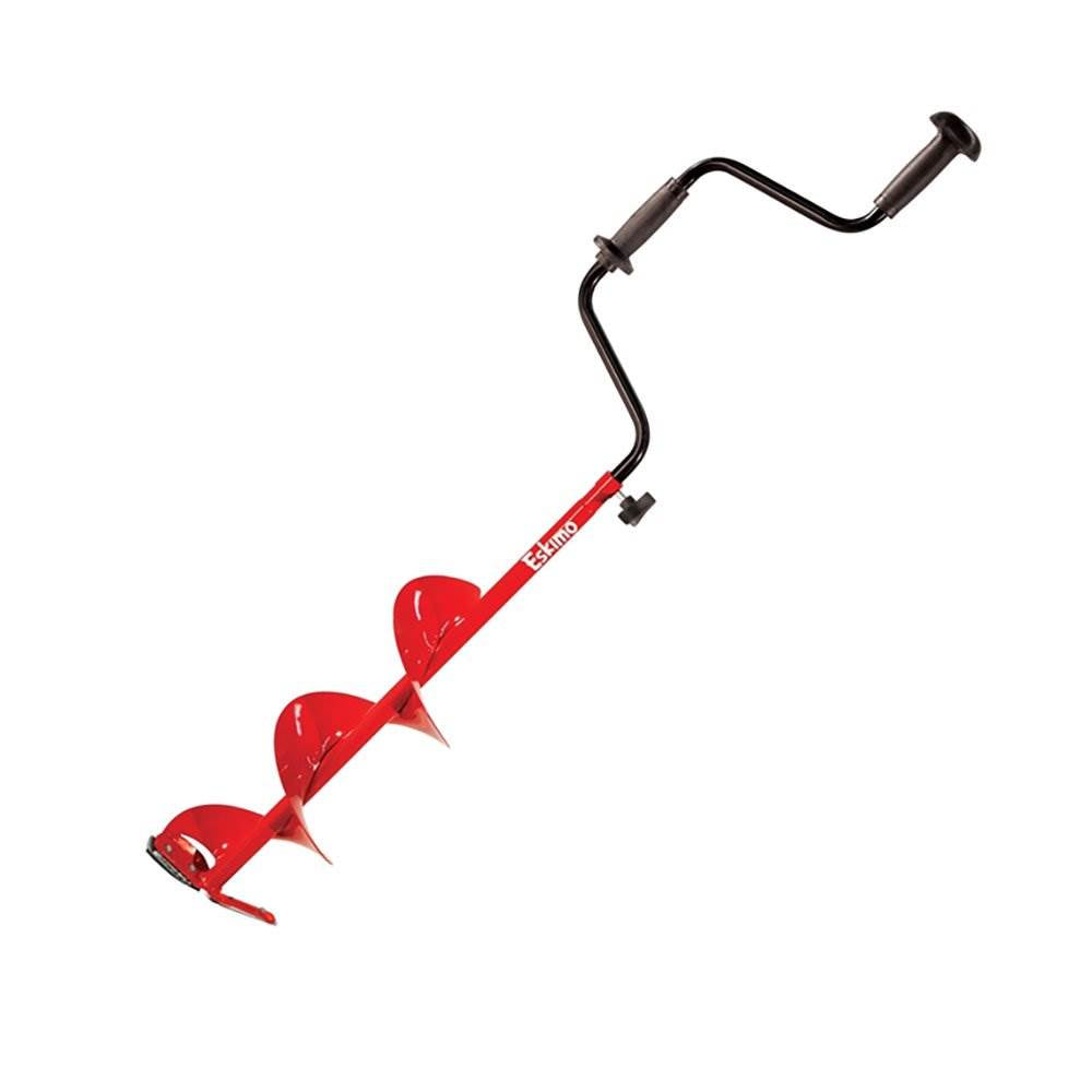 Eskimo 8" Stainless Steel Ice Fishing Hand Powered Manual Auger Bit (Open Box) - VMInnovations