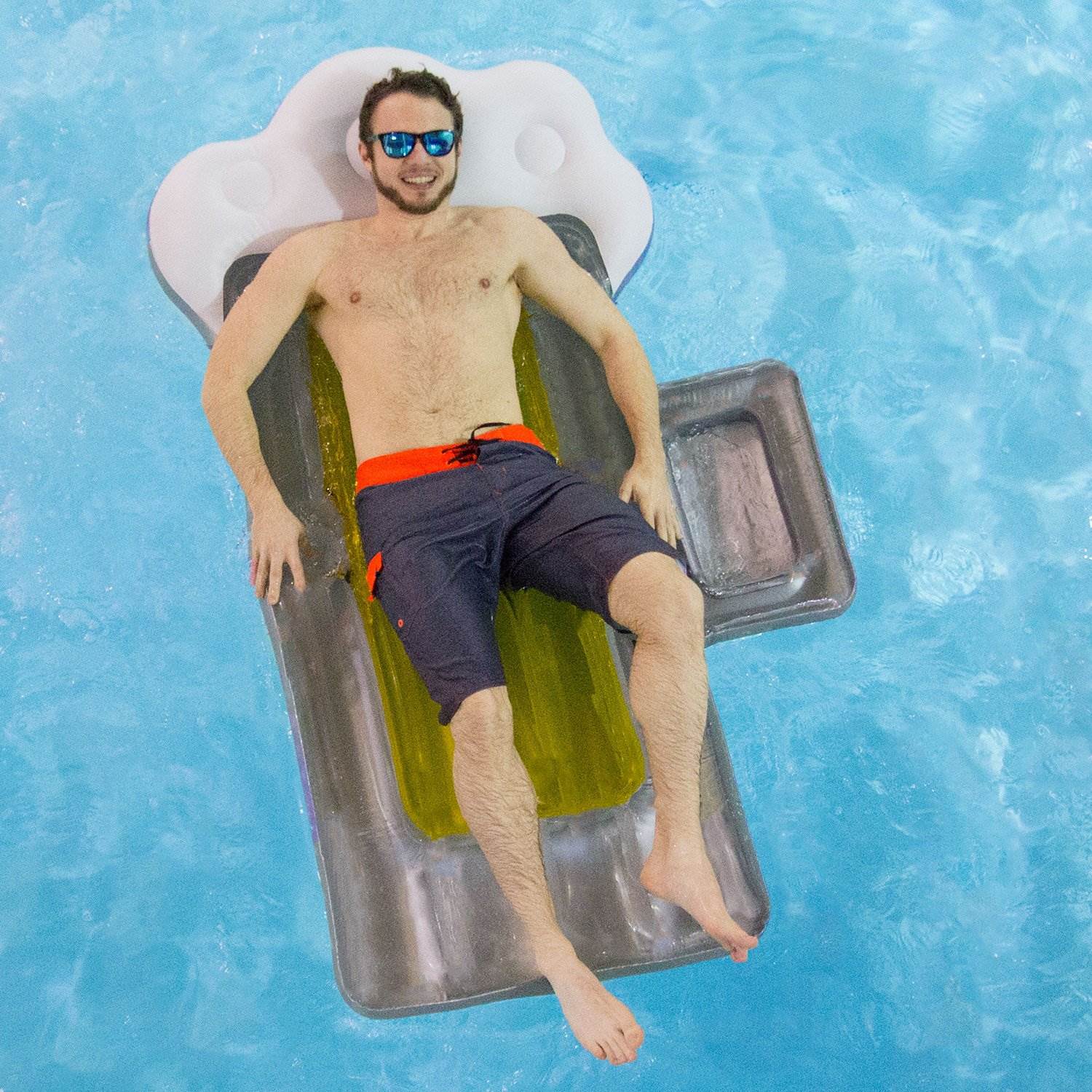 Swimline Giant Inflatable Beer Mug Swimming Pool or Lake Ride On Float (6 Pack)