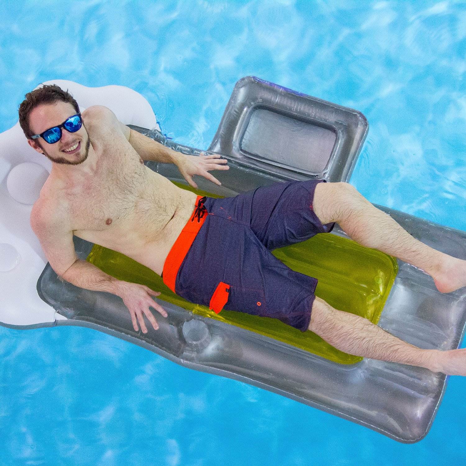 Swimline Giant Inflatable Beer Mug Swimming Pool or Lake Ride On Float (6 Pack)