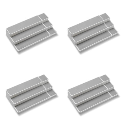 Madesmart Expandable Kitchen Cabinet Pantry Spice Rack Shelf Organizer (4 Pack)