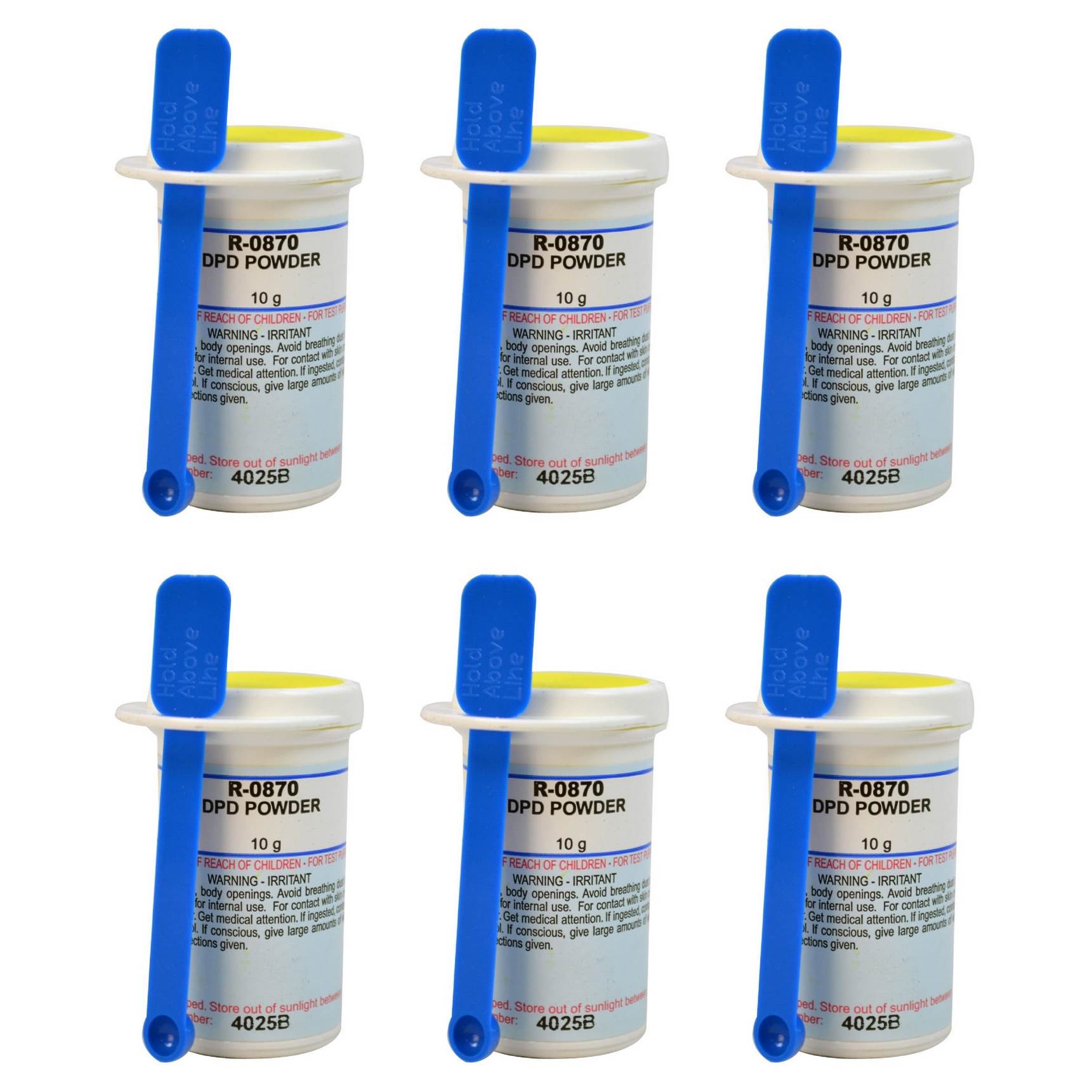 Taylor R0870-I Swimming Pool Spa Test Kit Replacement DPD Powder 10g (6 Pack)