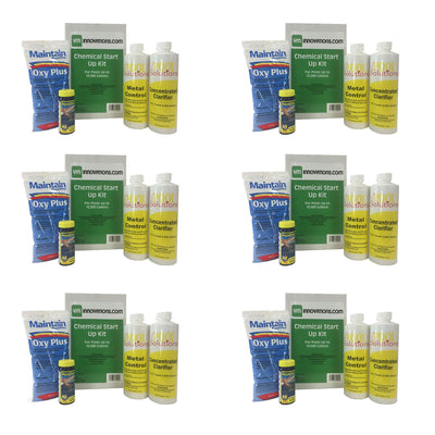 Swimming Pool Spring Start-Up Chemical Opening Kit, Up To 10,000 Gal (6 Pack)