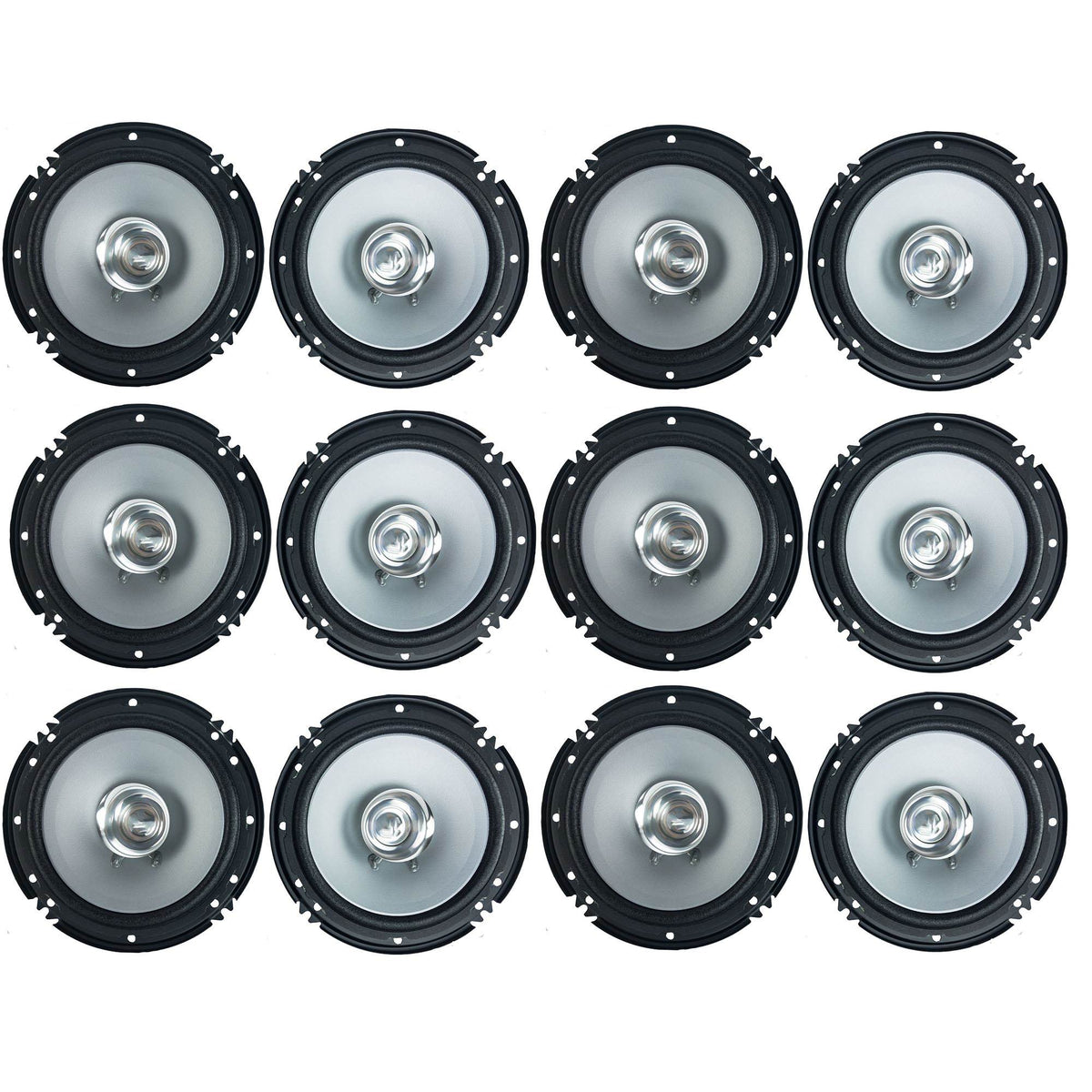Kenwood KFC-1656S 300 Watt 6.5-Inch Dual Cone Stereo Car Audio Speaker (12 Pack)