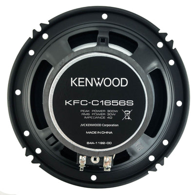 Kenwood KFC-1656S 300 Watt 6.5-Inch Dual Cone Stereo Car Audio Speaker (12 Pack)