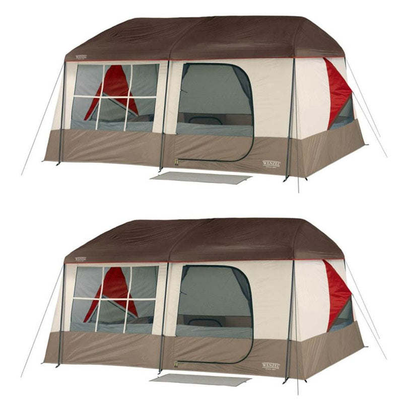 Wenzel 36423 Kodiak Camping 9 Person Family Cabin Tent (2 Pack)